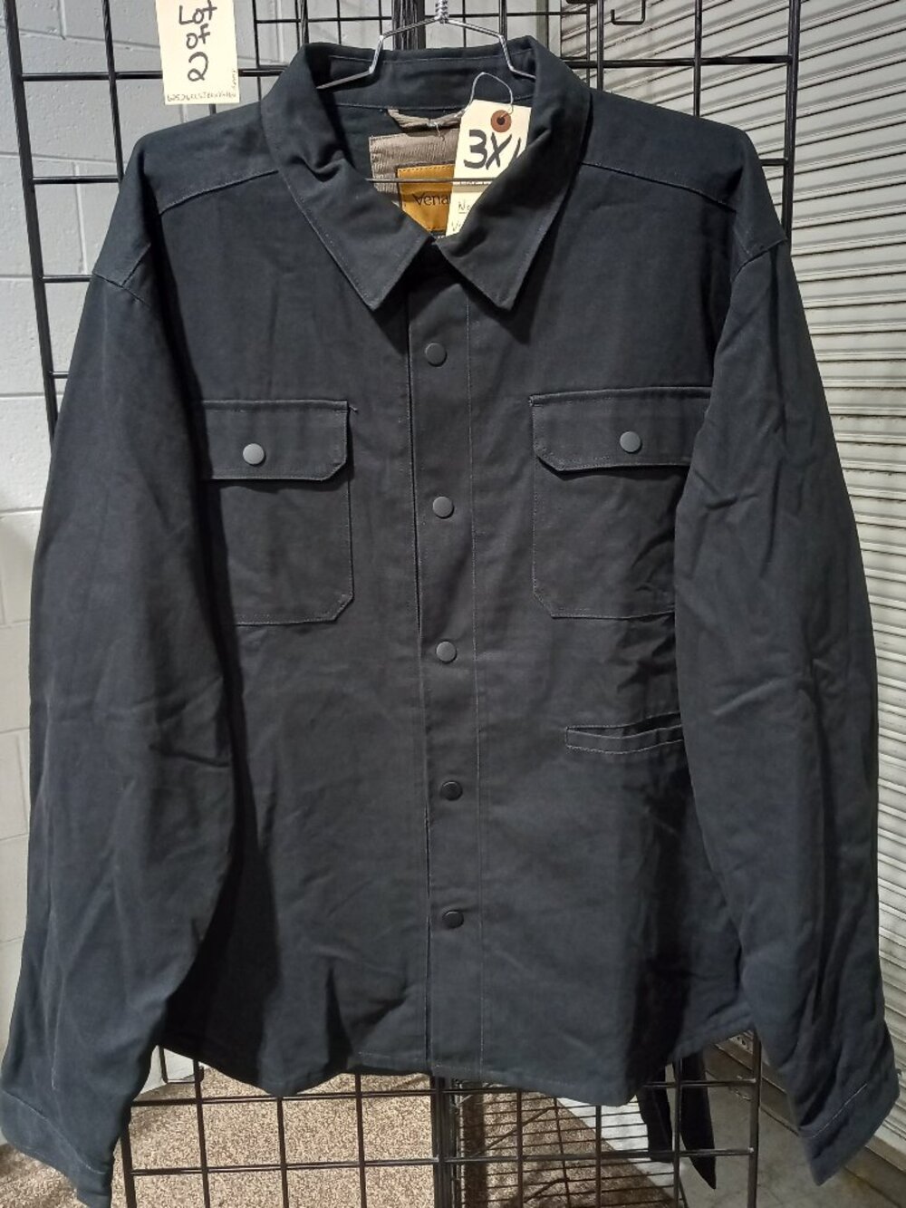 Men's Concealed Carry Flannel Lined Canvas Shirt Jacket + LS Henley | 3XL - Picture 3 of 12